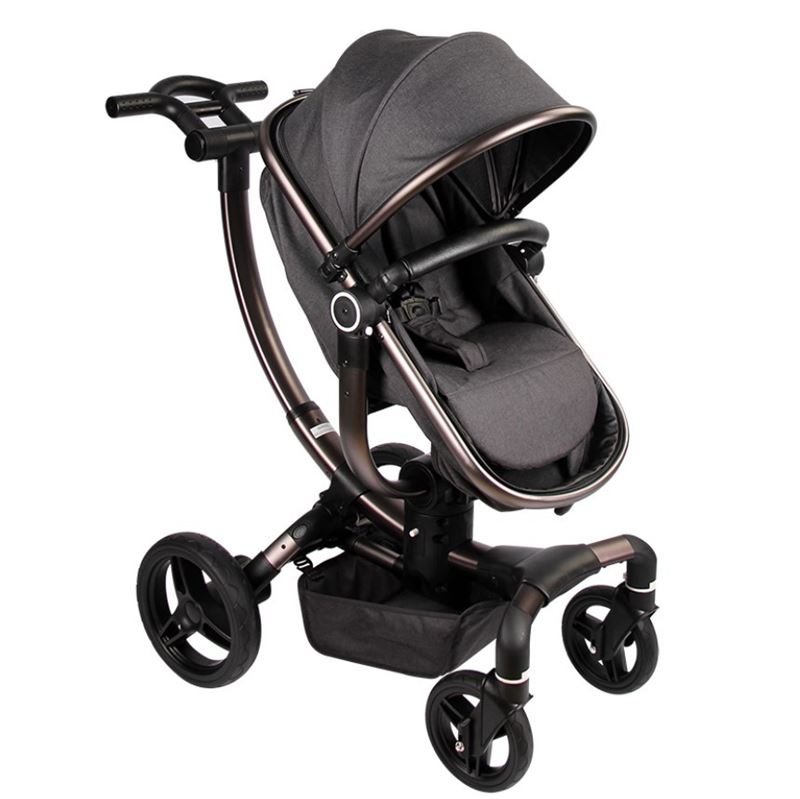 Luxury 360 Rotating Baby Stroller & Carrycot 2-in-1